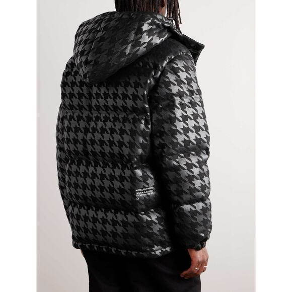 RARE Moncler X Frgmt Borage Down Jacket Men 2/ M Black Houndstooth Full Zip NWT - Picture 3 of 16